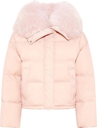 Yves Salomon Shearling-trim Down Jacket