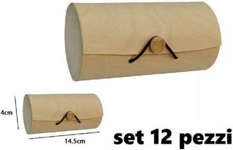Trade Shop Set De 12 Joyeros De Madera Decoupage 53485a
