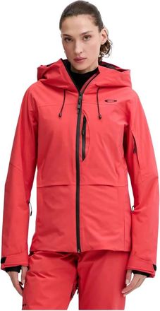 Oakley Canopy Insulated Jacket - Dames - Ski Jassen - Rood - M - Leer - Fitness