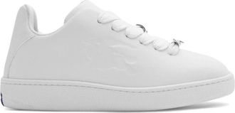 Burberry Leren Box Sneakers - Dames - Sneakers - Wit - 39 EU - Leer - Schoenen