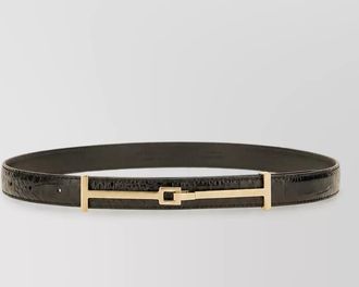Tom Ford crocodile-effect leather belt