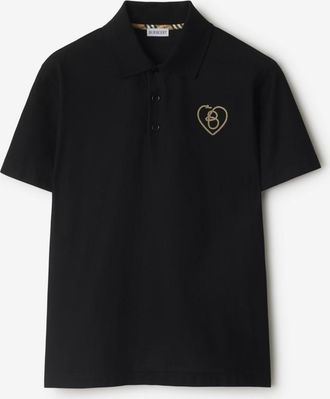 Burberry B Heart Cotton Polo Shirt