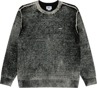 Obey Jersey Spray Effect - Knitwear - Hombre - Negro - S