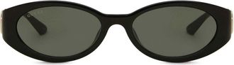 Gucci GG1662SA Asian Fit 001 Womens Sunglasses Black Size 56