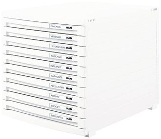 Han Han Contur 1510 12 Caja De Cajones Blanca 30 Cm