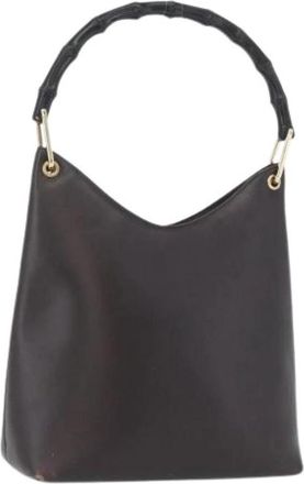 Gucci Pre-owned Vintage Schoudertas - Dames - Vintage Handtas - Bruin - ONE Size - Vintage