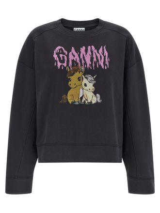 Ganni Ganni Organic Cotton Womens Sweatshirt
