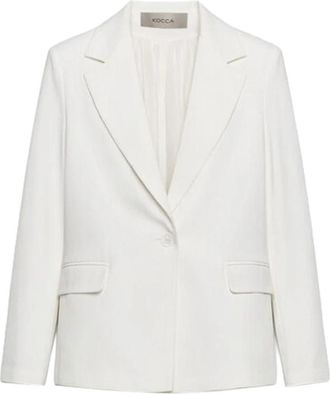 Kocca Enkelrij broekpak - Dames - Blazers - Wit - M - Jassen