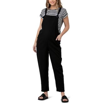 Ripe Poppy Linen Jumpsuit in Black at Nordstrom, Size Xx-Large Au