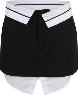 Ssheena Asymmetrical Short Blazer with Zip