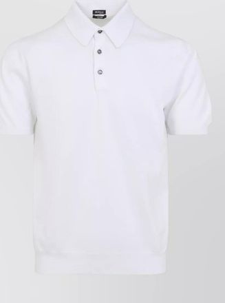 Kiton cotton short-sleeve polo shirt