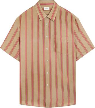 Saint Laurent Striped Satin-twill Shirt - Multicoloured 1 - 40 (C15.75 / M)
