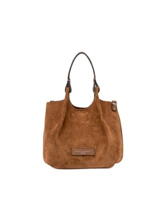 Gianni Chiarini Suede Handbag With Unique Texture And Dual Handles