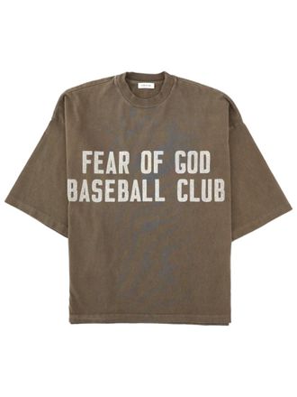 Fear of God Brown Cotton T-Shirt