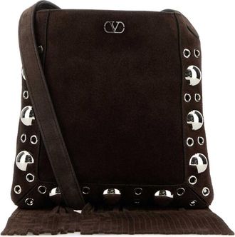 Valentino Garavani Brown Nellcote Small Crossbody Bag