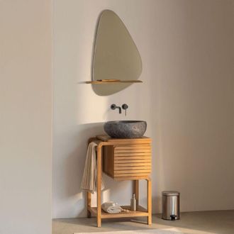 Sklum Conjunto De Mueble De Ba&ntilde;o En Madera De Teca Bradley Sklum