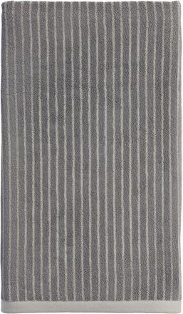 Parachute Pinstripe Organic Cotton Bath Towel in Pebble And Dove at Nordstrom, Size Hand Towel