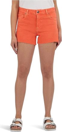 Kut from the Kloth Womens KUT from the Kloth Jane Cut-Off Shorts Orange Raw Hem High-Rise DDR2494