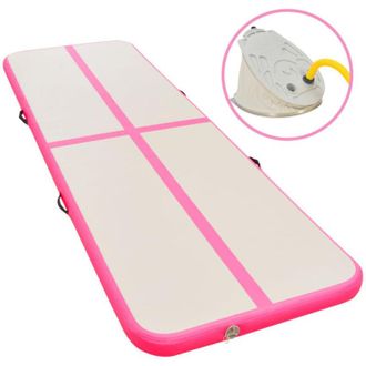 vidaXL Esterilla Inflable De Gimnasia Con Bomba 300x100x10 Cm Pvc Rosa Vidaxl