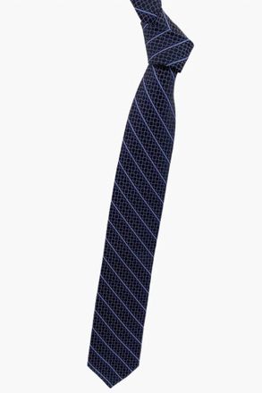 Robert Talbott Mens Stripe Best Of Class Woven Silk Tie In Navy And Grey Geometric