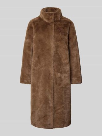 Joop Mantel mit Kunstfell in Mittelbraun, Gr&ouml;&szlig;e 38