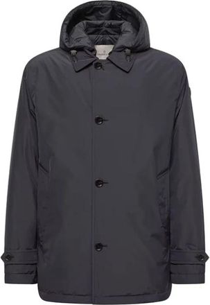 Moncler Evrine Long Parka - Heren - Winterjassen - Blauw - 2XL - Polyester - Jassen