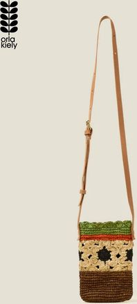 Orla Kiely Womens Multi Camino Phone Pouch - Block Flower Almond - Multicolour - One Size