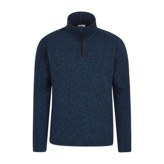 Mountain Warehouse Heren Idris II Half Zip Fleece Top (Marine)