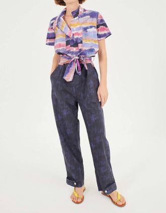 Chufy Shabba Organic Cotton Jumpsuit In Kaia Navy