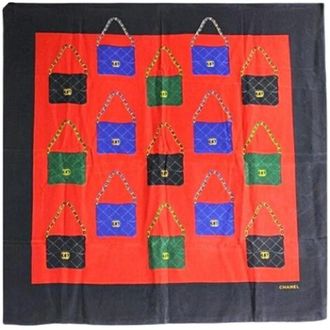 Chanel Pre-owned Scarves, female, Multicolor, Size: ONE SIZE Pre-owned Vintage Scarf