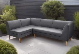Domo Collection Ecksofa »Filho, individuell erweiterbar« L-Form für Terrasse, Garten und Balkon, speziell für Outdoor
