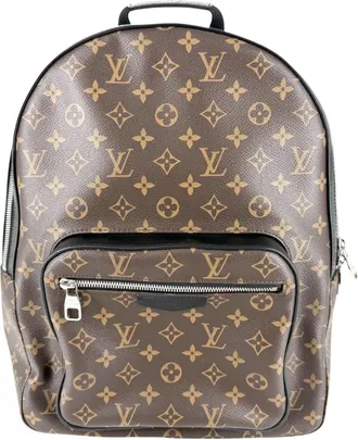 Louis Vuitton Monogram Macassar Black Brown Backpack (Pre-Owned)