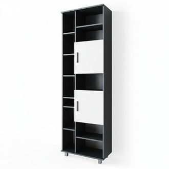 Vicco Armario De Ba&ntilde;o Ilias, Antracita/blanco, 60 X 190 Cm
