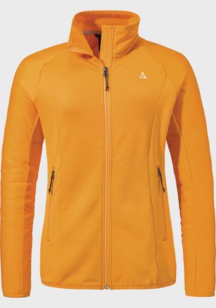 Sch&ouml;ffel Fleecejacke SCH&Ouml;FFEL Fleece Jk Style Cascata WMS, Damen, Gr. 40, orange (5405, orange), Oberstoff: 94% Polyester, 6% Elasthan, regular fit, hoch gesch
