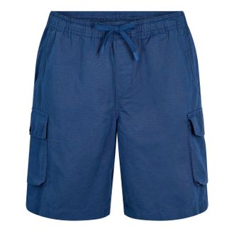 Timberland Mens Solid Patterned Cargo Casual Shorts in Dark Denim - Blue - Size Large
