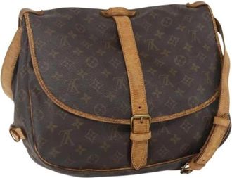 Louis Vuitton Pre-owned Canvas Cross Body Bag - Dames - Vintage Schoudertas - Bruin - ONE Size - Vintage