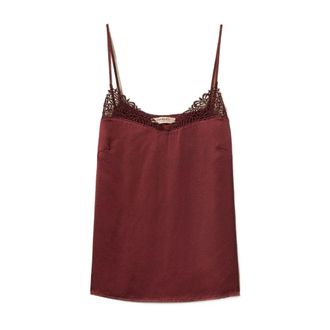 Twinset Sleeveless Tops, female, Purple, Size: L Purple Top for Women