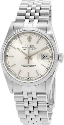 Rolex Pre-owned Rolex Datejust Automatic Silver Dial Mens Watch 16234SSJ