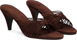 Reformation Woodlyn Flip Flop in Espresso Suede at Nordstrom, Size 10.5