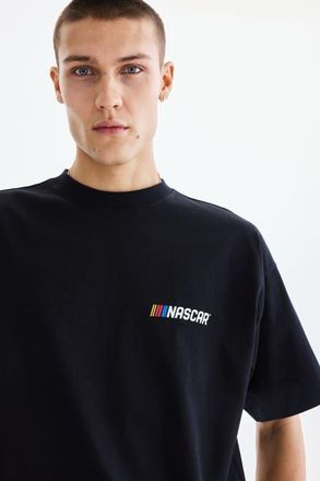 H&M Oversized fit t-shirt in Black/nascar at Nordstrom, Size X-Large