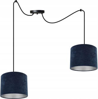 OEM L&aacute;mpara Colgante, L&aacute;mpara De Techo, Cromada, Pantalla De Terciopelo