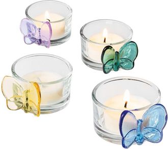 Godinger Set Of 4 Butterfly Votives