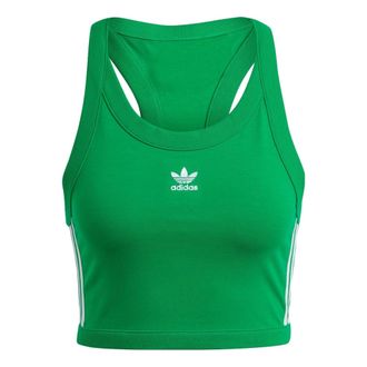 adidas (WMNS) adidas Adicolor Classics 3-Stripes Short Tank Tops Green IK6586