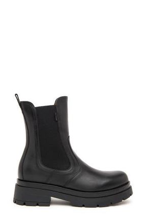 Nero Giardini Faux Fur Lined Chelsea Boot in Black at Nordstrom Rack, Size 40