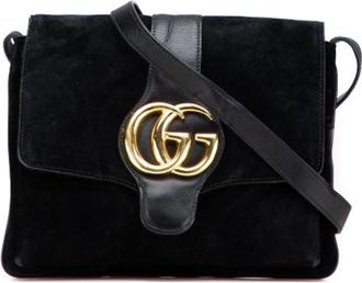 Gucci Pre-owned Cross Body Bags, female, Black, Size: ONE SIZE Pre-owned Leather gucci-bags