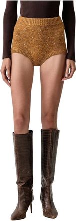 Pinko Shorts cortos - Shorts - Mujer - Beige - M