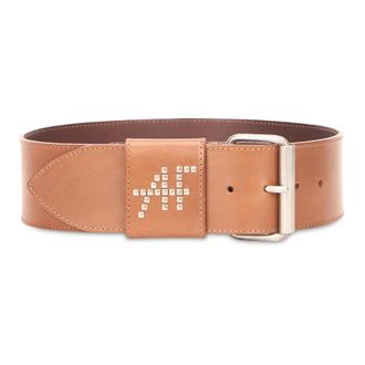 Alberta Ferretti Leather Belt - female - Alberta Ferretti - Belts - Brown - S - Accessories