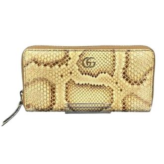 Gucci Pre-owned Wallets, female, Beige, Size: ONE SIZE Pre-owned GG Marmont Python Wallet