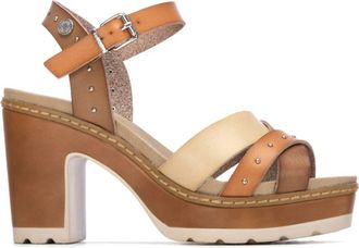 Xti Womens Ankle Strap Sandals In Beige