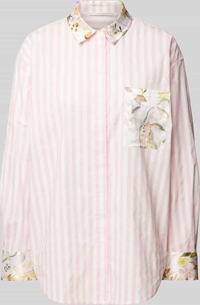 Herzensangelegenheit Herzensangelegenheit Hemdbluse mit Brusttasche in Pink, Größe 36